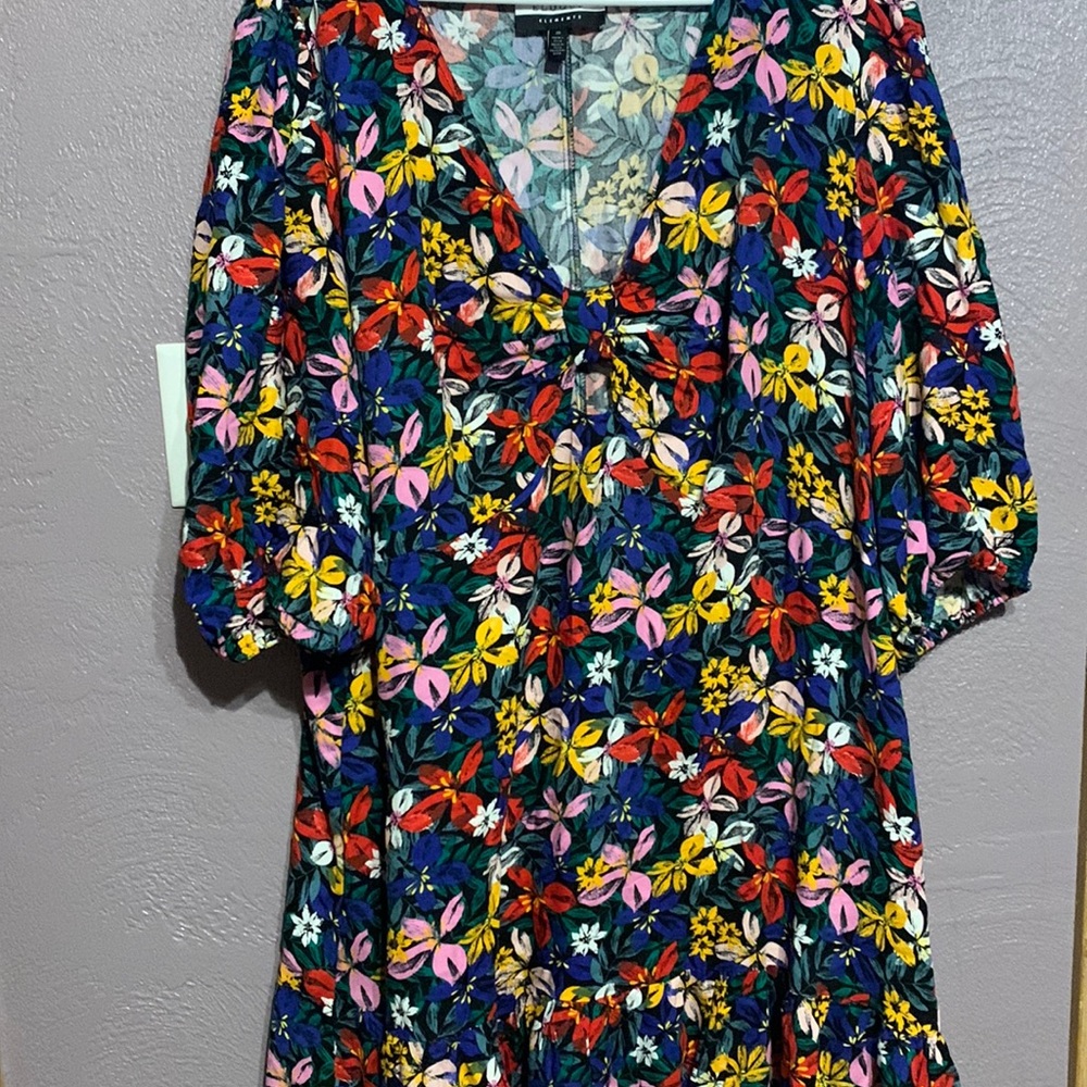 Eloquii Elements Floral Dress